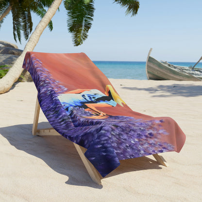 Lavender Sunset Beach Towel