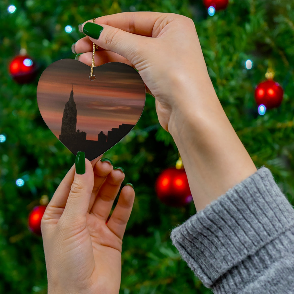 Blackout Ceramic Ornament, 2 Shapes