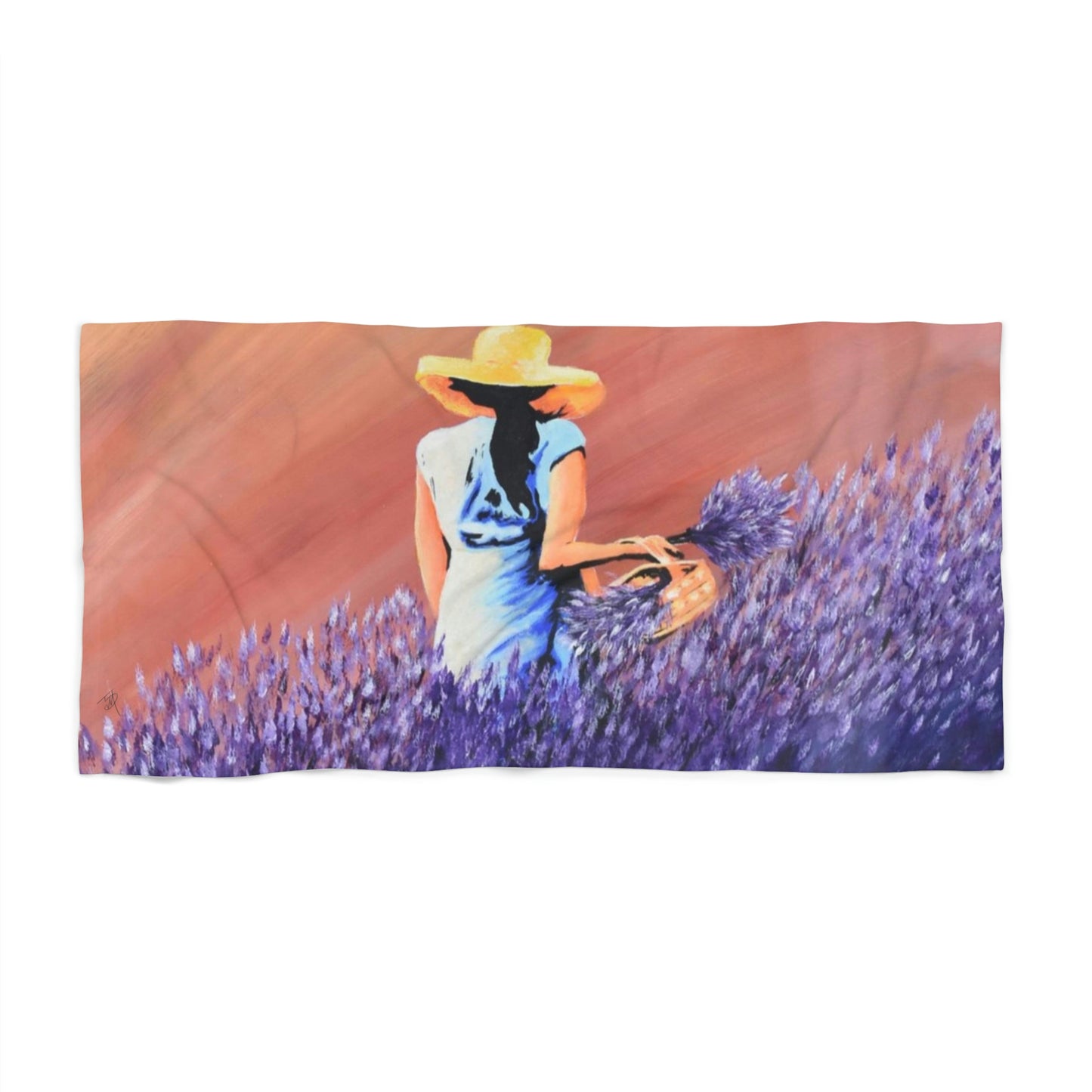 Lavender Sunset Beach Towel