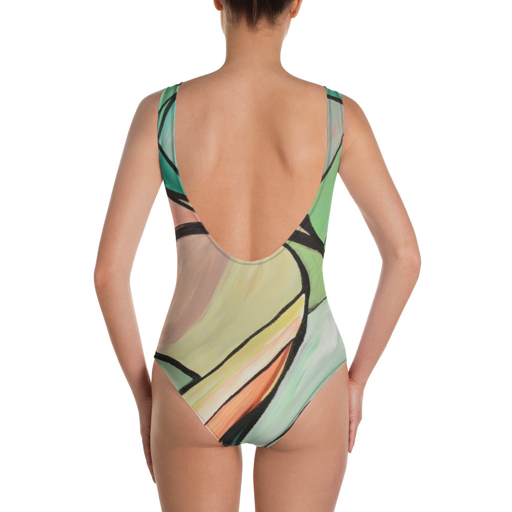 Moonrise Mountain One-Piece Swimsuit