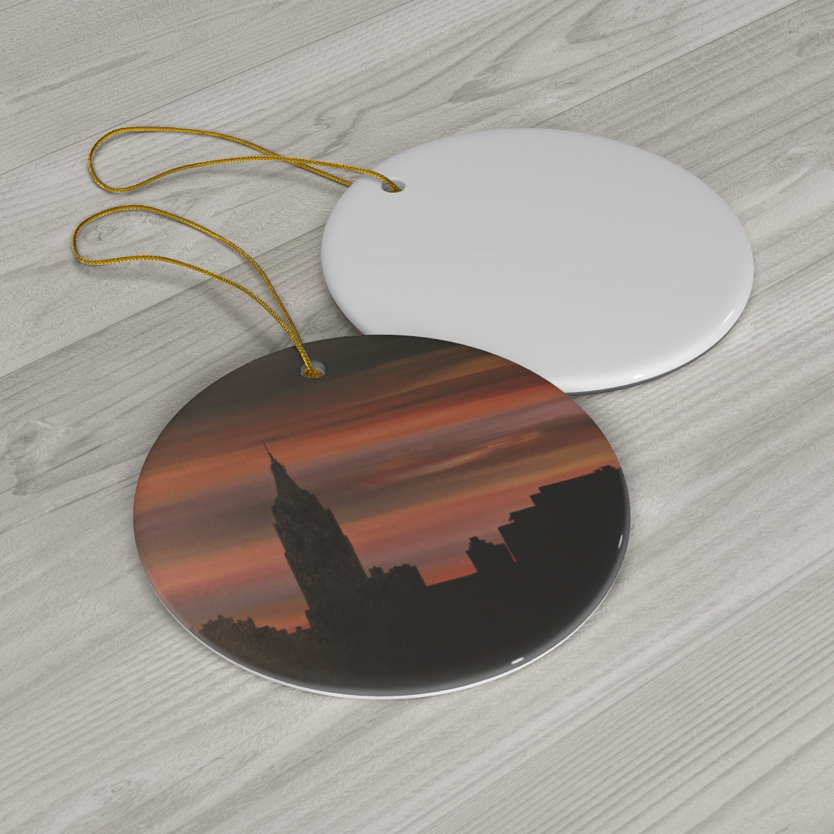 Blackout Ceramic Ornament, 2 Shapes